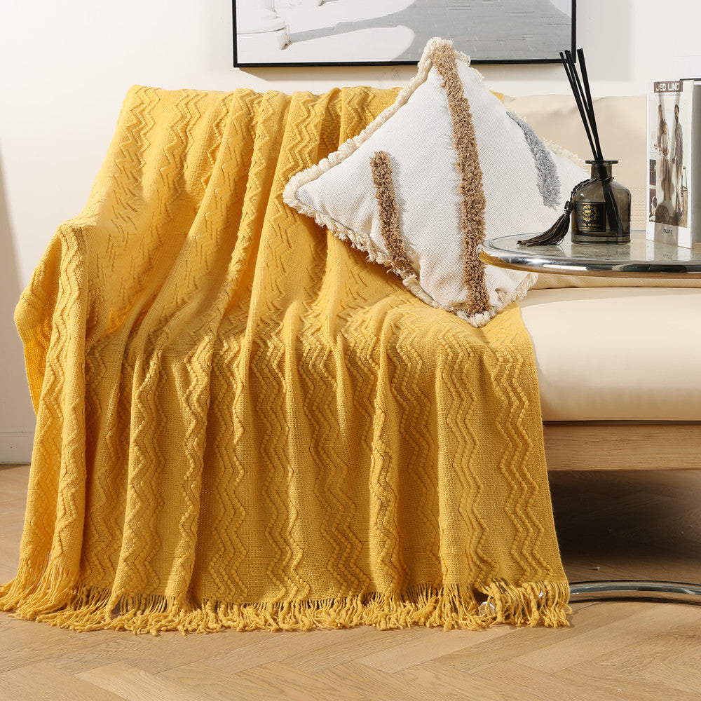 Decorative Knit Throw Blanket