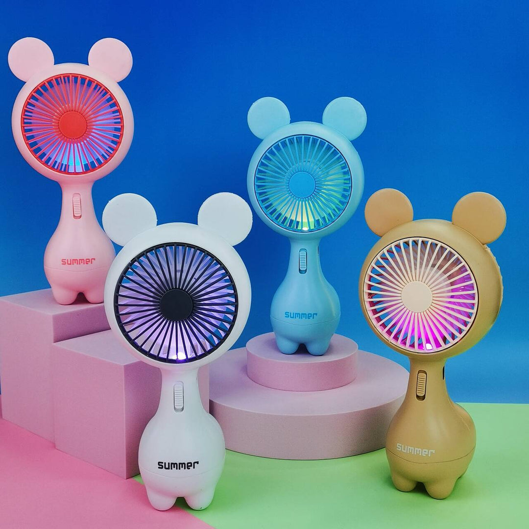 Women Portable Mini Fan in Cute Rabbit Design Bowlift