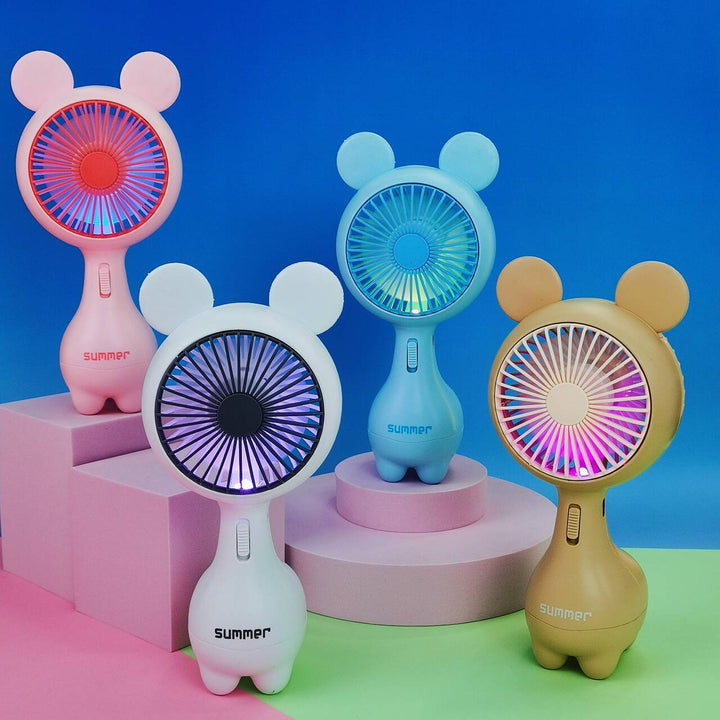Women Portable Mini Fan in Cute Rabbit Design Bowlift