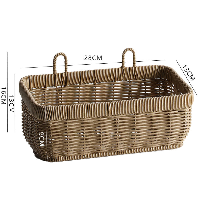 Handwoven Multi-Compartment Storage Basket Bowlift