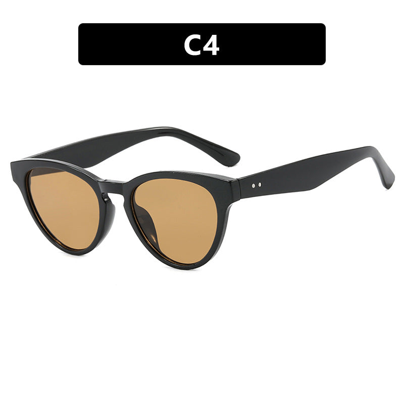 Women's Cat-Eye Sunglasses with UV Protection and Fashionable Frame Bowlift
