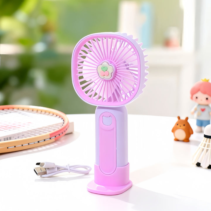 Ladies Portable USB Mini Fan with Cute Animal Design Bowlift