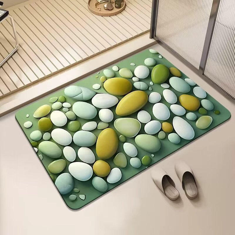 Textured Pebble Design Area Rug