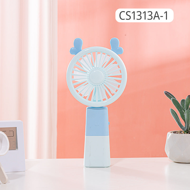 Ladies Portable Mini Hand Fan with Animal Design Bowlift