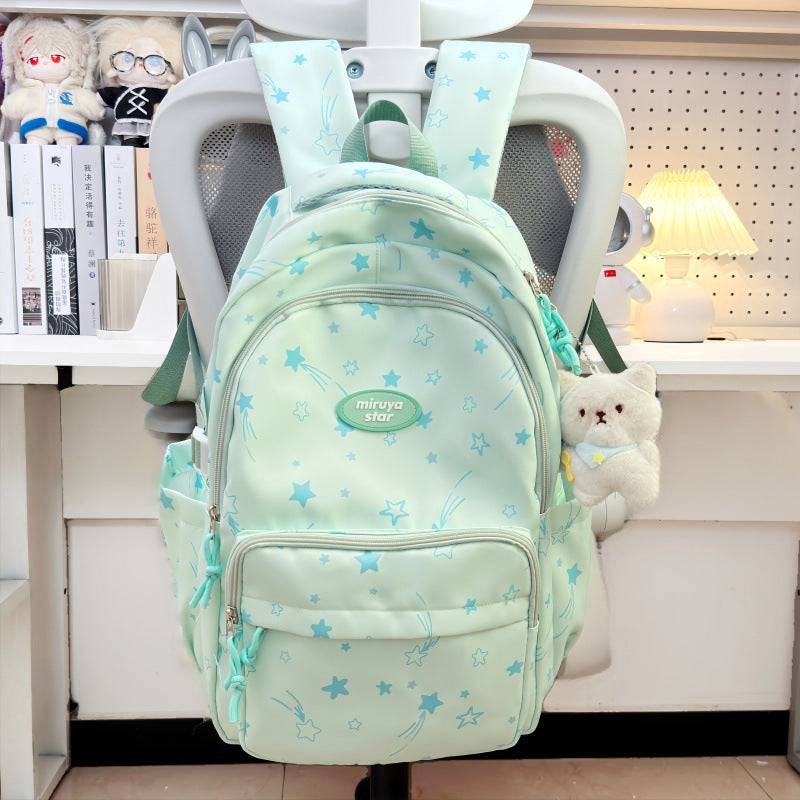 Casual Star-Patterned Backpack