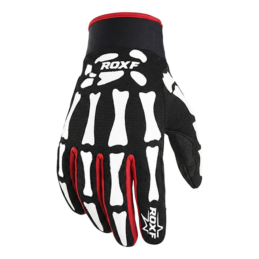 Skeleton Print Lightweight Full-Finger Cycling Gloves Bowlift