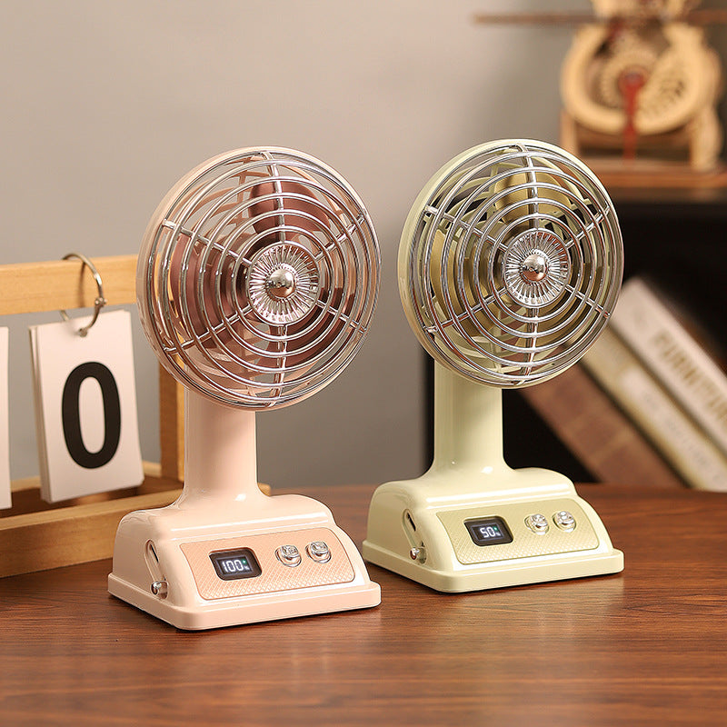 Ladies elegant portable table fan with digital control Bowlift