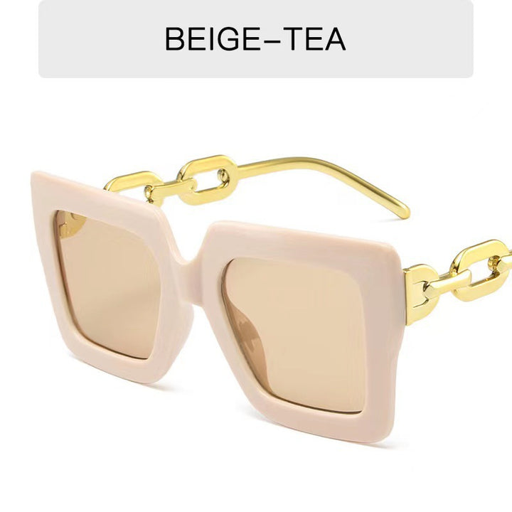 Stylish Wide Square Frame Sunglasses Bowlift