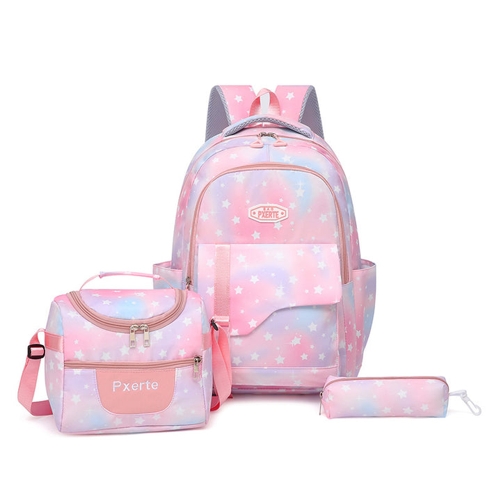 Star Patterned Backpack Set