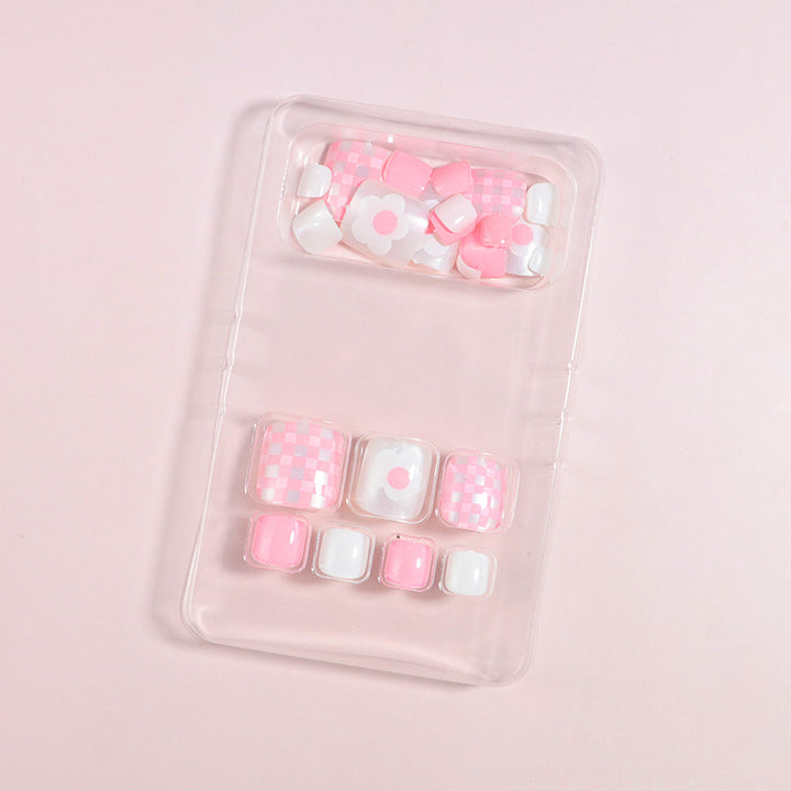Artistic Floral Press-On Nail Art Set Bowlift