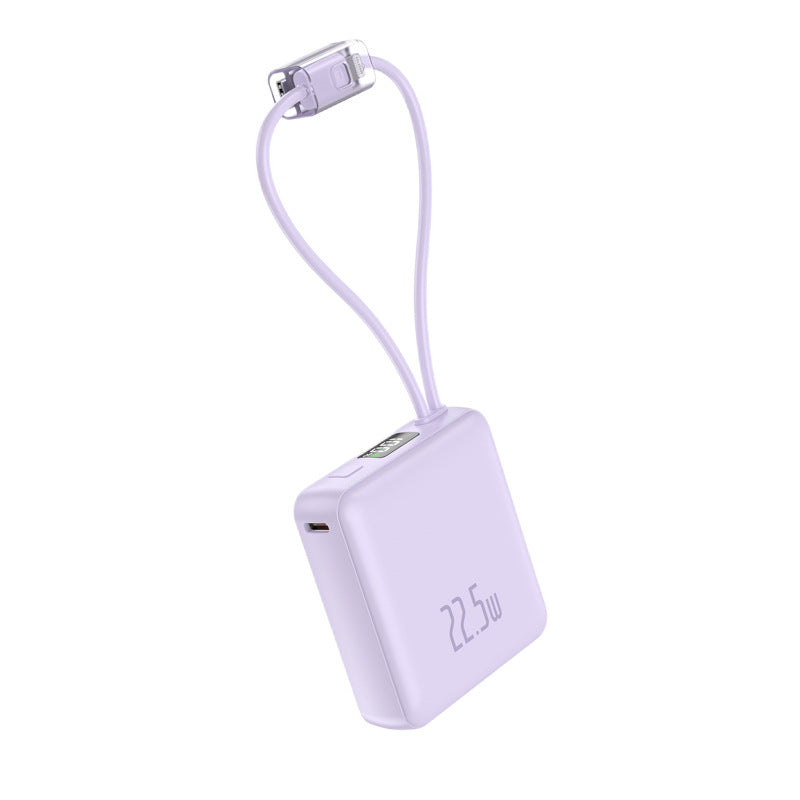 Portable fast charger with integrated cables Bowlift