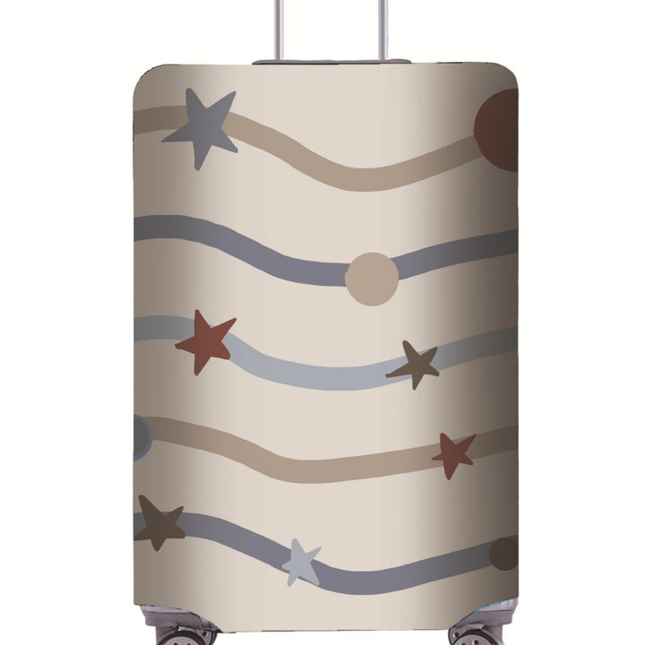 Women's Hard Shell Suitcase with Modern Geometric Design Bowlift