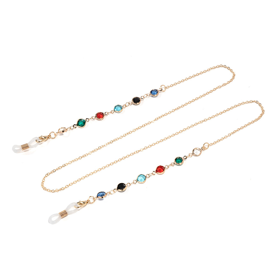 Elegant Gemstone Eyewear Chain Bowlift