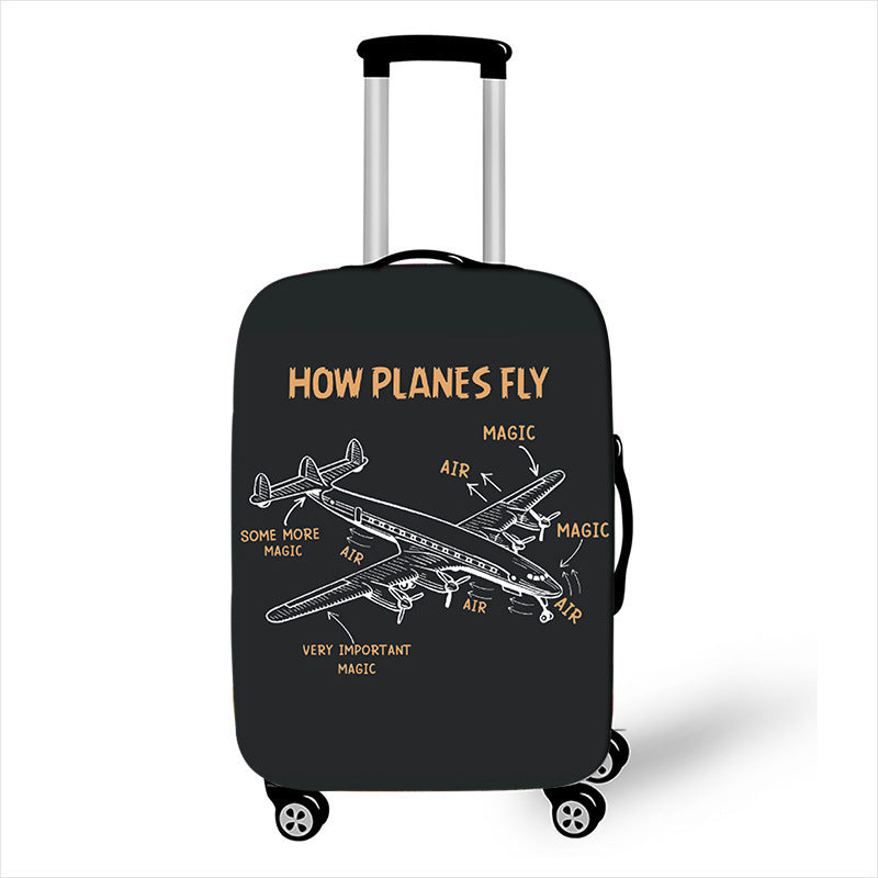Men's hard-shell suitcase with exclusive airplane design Bowlift