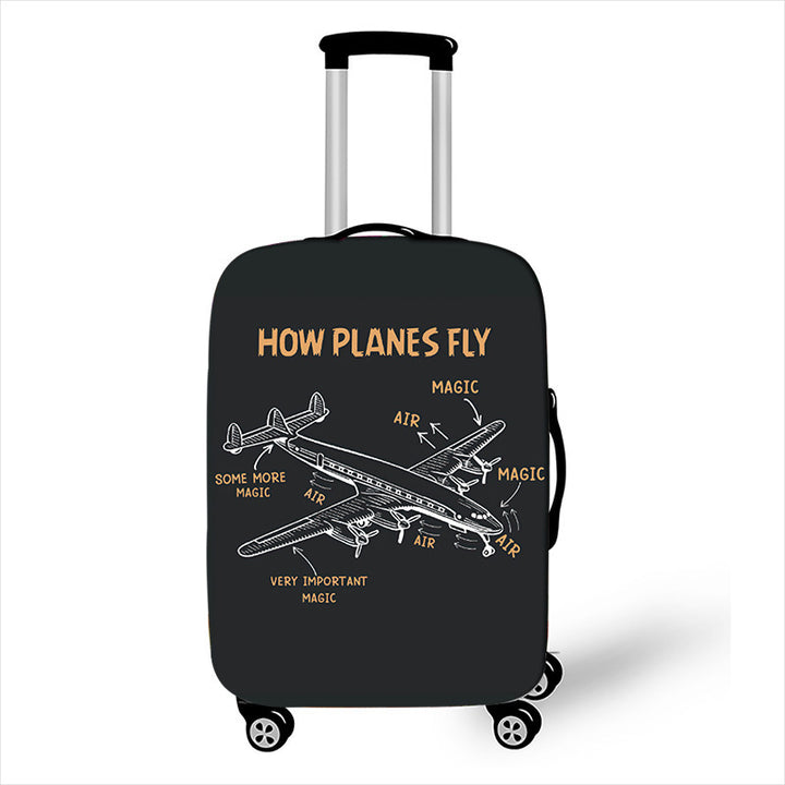 Men's hard-shell suitcase with exclusive airplane design Bowlift