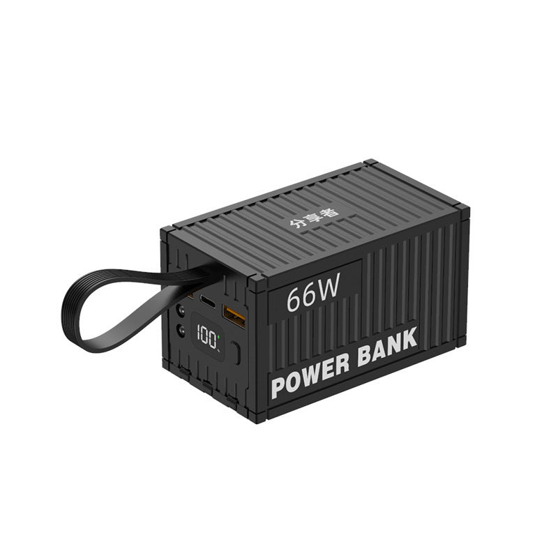 Portable Power Bank in Container Design with 66W Fast Charging Function Bowlift