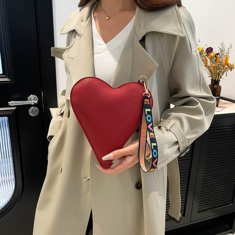 WoHeart-Shaped Compact Handbag Bowlift
