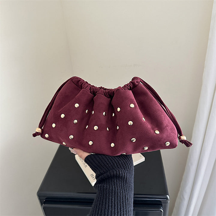 WoChic Studded Drawstring Clutch Bag Bowlift