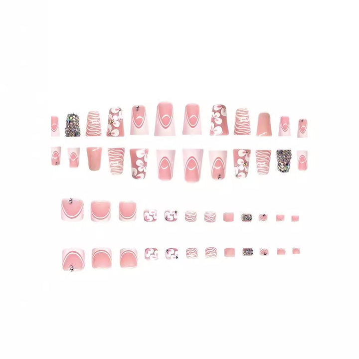 Elegant Decorative Acrylic Toe Nail Art Bowlift