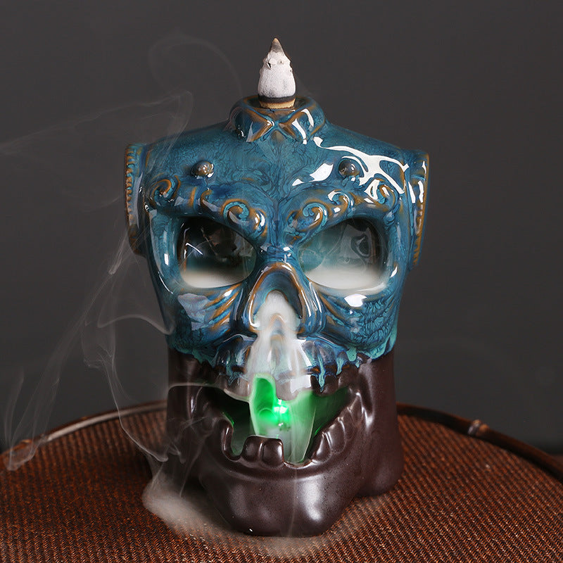 Artistic Skull Incense Burner