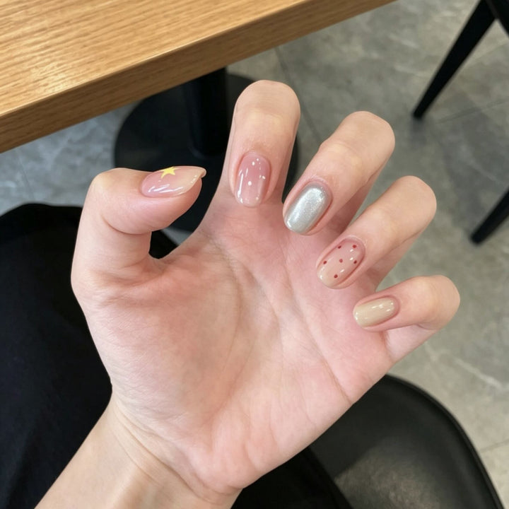 Artistic Nail Design with Decorative Elements Bowlift