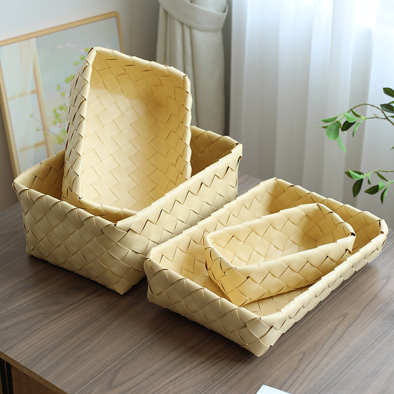 Handwoven Storage Tray Bowlift