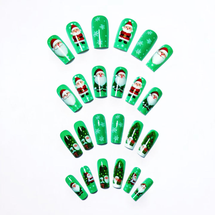 Artificial nails with Christmas motif Bowlift