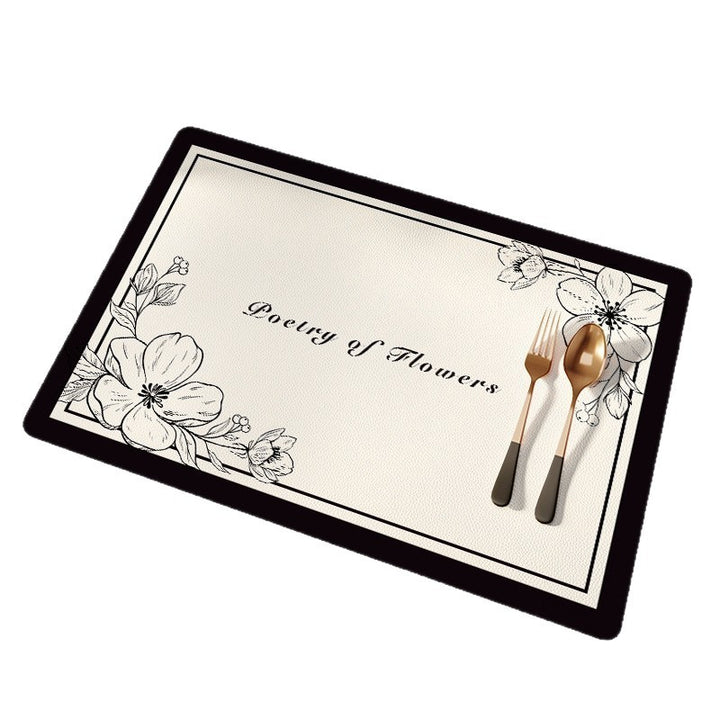 Elegant Floral Pattern Dining Placemats Bowlift