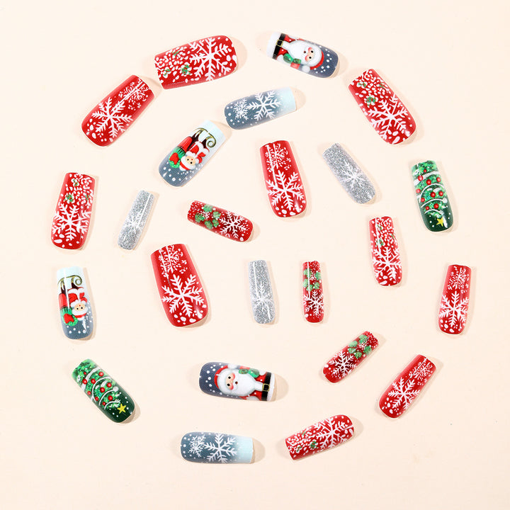 Christmas-Themed Decorative Nail Art Bowlift