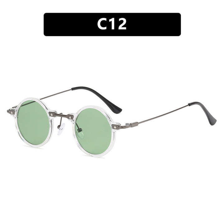 Women's fashionable round sunglasses with stylish metal frame and polarized lenses Bowlift