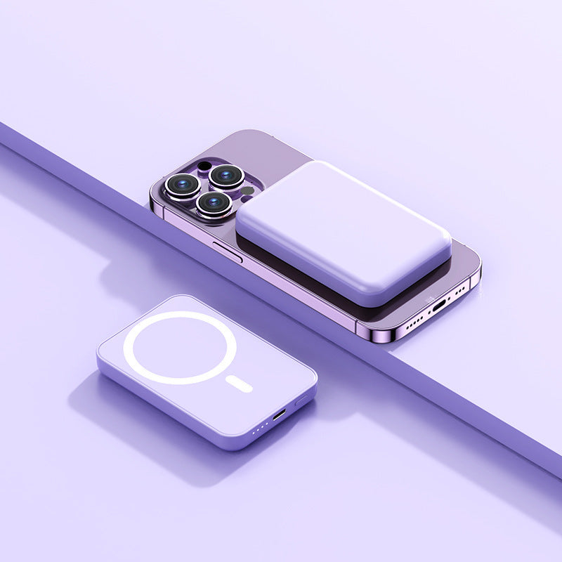 Magnetic Wireless Powerbank with integrated charging concept Bowlift