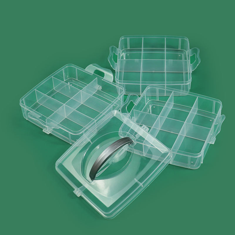 Multi-Compartment Durable Craft Storage Box Bowlift