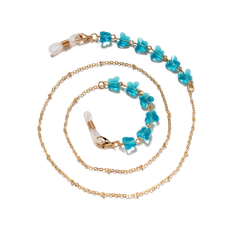 Floral Embellished Eyewear Chain Bowlift