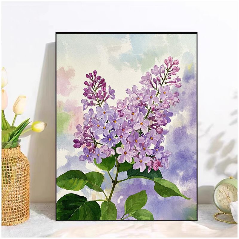 Floral Watercolor Canvas Art Print Bowlift
