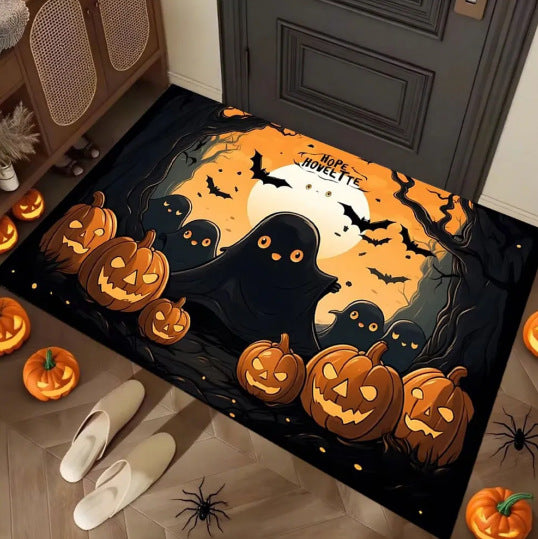 Halloween-Themed Decorative Welcome Mat