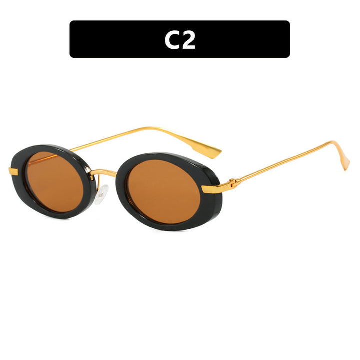 Ladies fashionable sunglasses in elegant oval design Bowlift