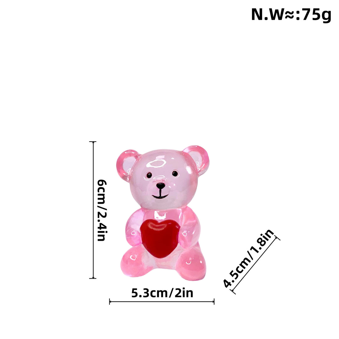 Decorative bear figure with heart Bowlift