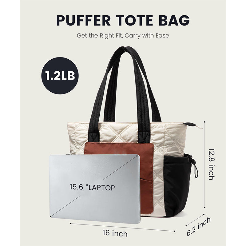 Elegant shopping bag with practical multiple compartments Bowlift