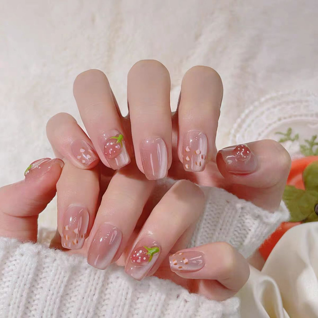 Decorative Crystal-Embellished Press-On Nails Bowlift