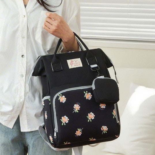 Stylish Floral Pattern Backpack Bowlift
