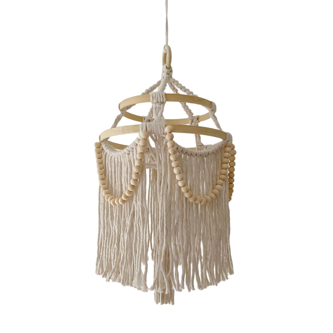 Bohemian Macrame Hanging Light Bowlift
