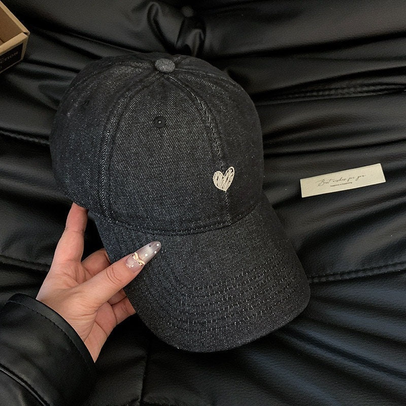 Women's Classic Denim Baseball Cap Bowlift
