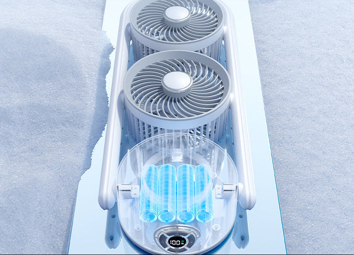 Ladies Portable Double Fan Bowlift