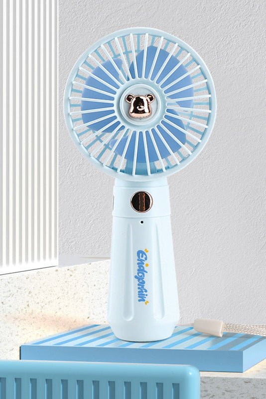 Women Portable Hand Fan with Animal Design Bowlift