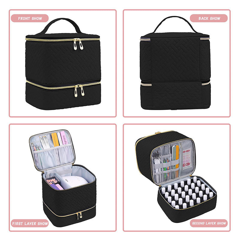 Cosmetic storage bag with multiple compartments Bowlift