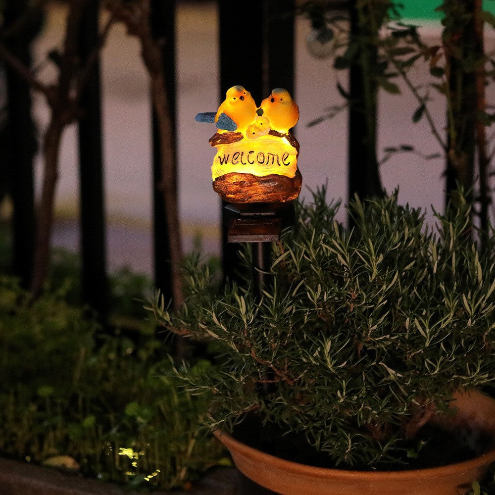 Realistic Solar Bird Garden Stake With Motion Sensor And Weatherproof Design Bowlift