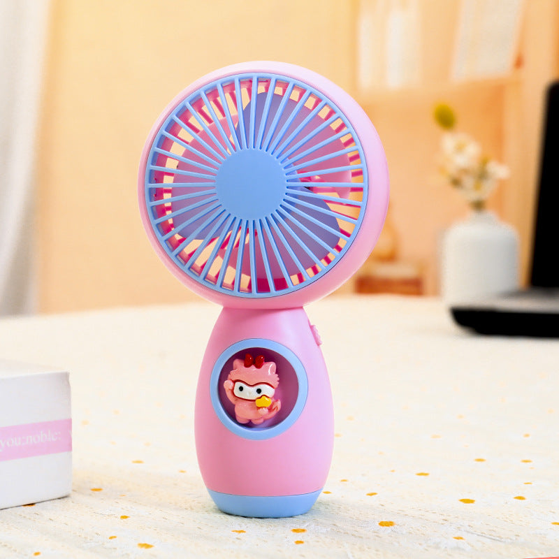 Women Portable Handheld Fan with Creative Animal Design Bowlift