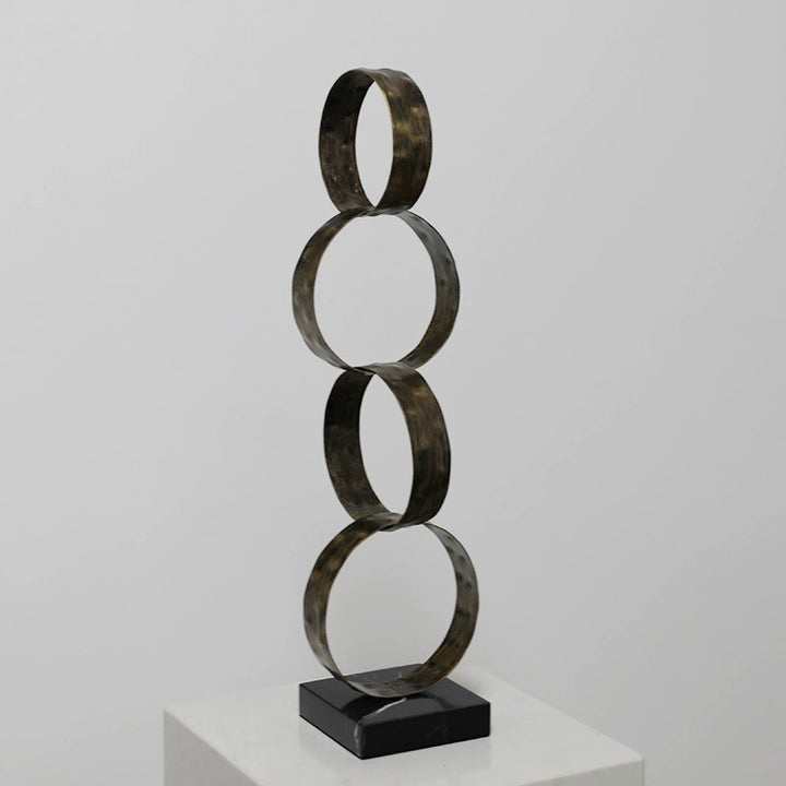 Modern Geometric Metal Sculpture