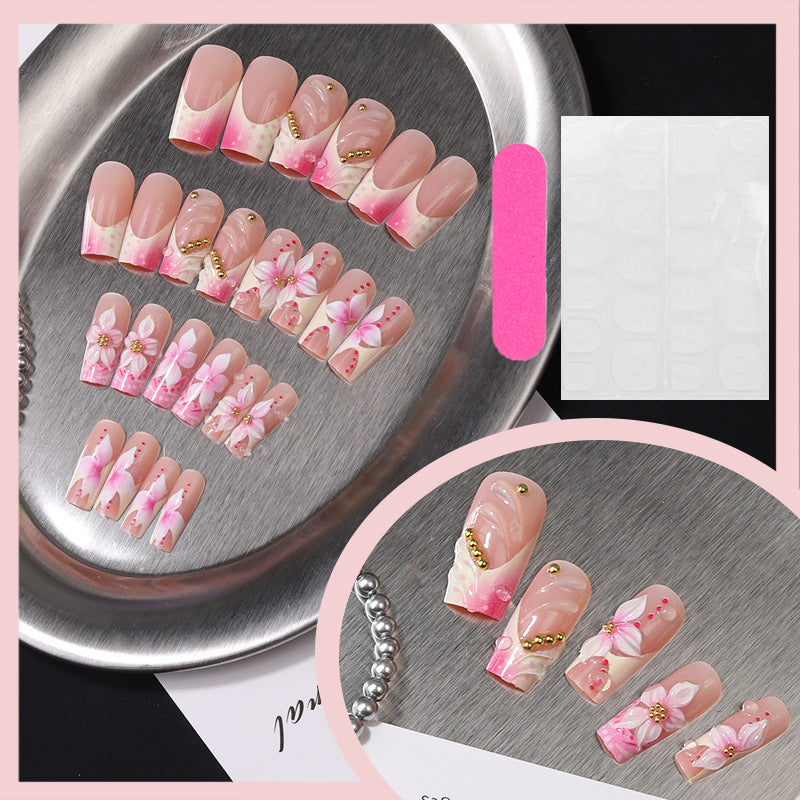 Floral Art Press-On Nail Tips Bowlift