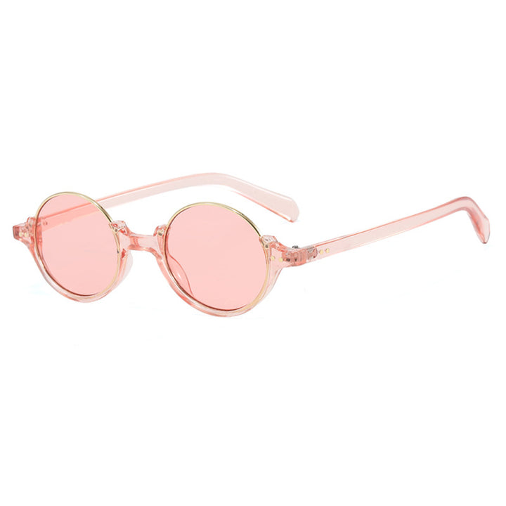 Women's round sunglasses with elegant plastic frame Bowlift